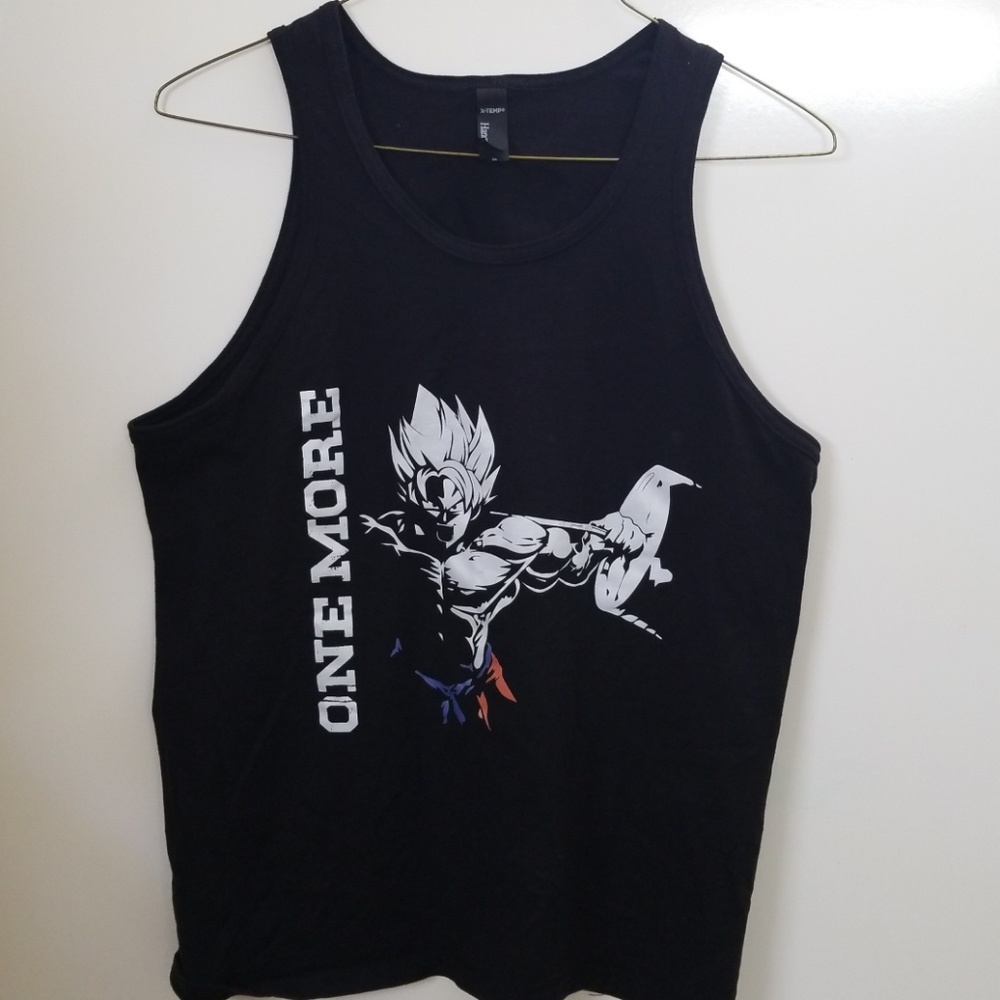 Dragon Ball Goku lifting shirt